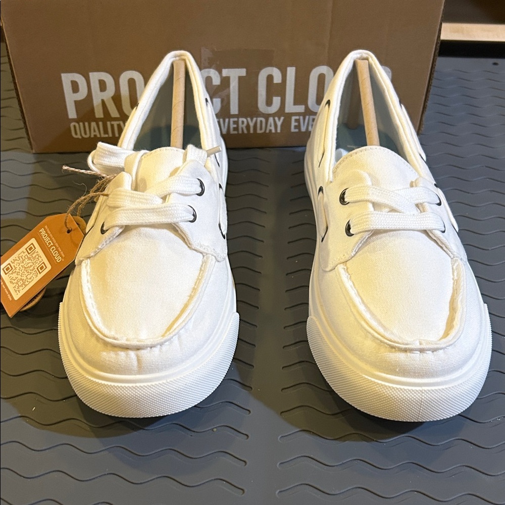 Women's White Canvas Sneakers